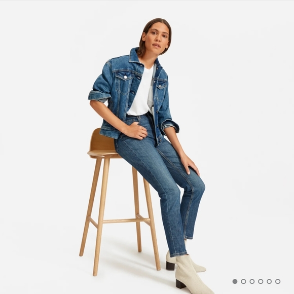 Everlane Denim - Everlane dark wash  mid rise ankle jeans 25